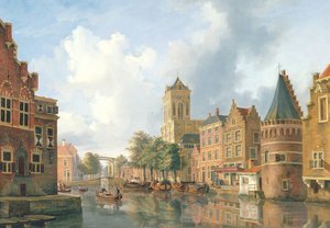 Straatscène in Amsterdam